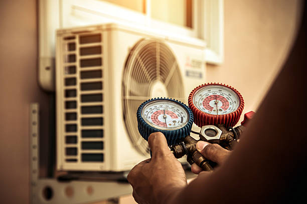 Professional Ac Installation technician working in Whitehall, WI